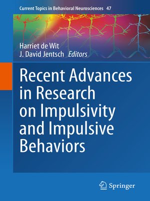 cover image of Recent Advances in Research on Impulsivity and Impulsive Behaviors